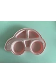 Çocuk Yemek Seti - Mama Tabağı Çatal Kaşık Takımı Pembe - 5