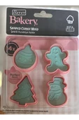 Yılbaşı Kurabiye Kalıbı 3133 ( Çam Ağacı - Gingerbreadman- Kardan Adam ) - 2