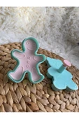 3117 Çocuklar İçin Kurabiye Kalıbı ( Ayıcık- Gingerbread Man – Kalp - Yıldız ) 4 Farklı Model - 1
