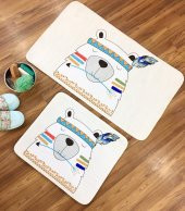 Bayev Soley Bear Djt. 2 Li Banyo Paspas Seti Klozet Takımı 1007 01 thumbnail 5