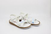 Zerhan 29 Kız Çocuk Beyaz Cırtlı Sandalet - 6
