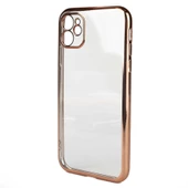 iPhone 11 Kılıf Uyumlu Şeffaf Kamera Korumalı Kenarları Renkli Yumuşak Glitter Full Kılıf - 3