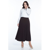 SORALLİNE KADIN BÜYÜK BEDEN PİLELİ ETEK 776 KAHVE - 2