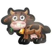 Farbu Oyuncak Ahşap İnek Puzzle 13 Parça Arka Yüzü Hikayeli Yapboz thumbnail 1