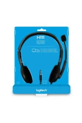 Logitech H111 Kablolu Stereo Kulaklık - Gri - 6