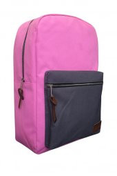 Unisex INQ Pink-Grey Backpack Sırt Çantası Fİ05 - 4