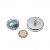 Magnet Fishing Süper Güçlü Halkalı Neodyum Pot Mıknatıs, 48mm Çap, Kanca Kurtarma Mıknatısı - 3