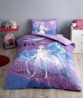 Özdilek Tek Kişilik Lisanslı Ranforce Kapitone Nevresim Takımı Frozen Snow Queen Krem - 1