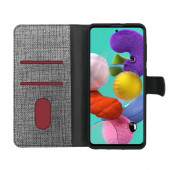 Samsung Galaxy A53 Kılıf FitCase Fabric Kapaklı Cüzdanlı - 3