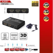 DAYTONA AUKEY HA-H02 4'LÜ HDMI ÇOKLAYICI,FHD 4K/3D - 1