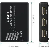 DAYTONA AUKEY HA-H02 4'LÜ HDMI ÇOKLAYICI,FHD 4K/3D - 4