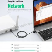 Ugreen CAT7 Slim 10Gbps Ethernet Kablosu 3 Metre thumbnail 2