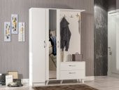 ABRE vm-34342 BEYAZ VESTİYER PORTMANTO AYAKKABILIK - 1