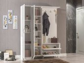 ABRE vm-34342 BEYAZ VESTİYER PORTMANTO AYAKKABILIK - 2