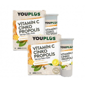 Youplus Vitamin C Çinko Propolis 20 Efervesan Tablet 2'Li Paket - 1
