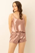DoReMi Saten Güpürlü Ayarlanabilir Askılı Şortlu Takım thumbnail 1