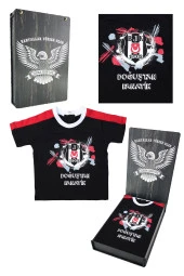 Beşiktaş Orijinal Bebek T-Shirt Hediyelik Ahşap Kutulu - 1