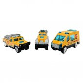 Oyuncak 3lü Metal Die-Cast İnşaat Oyuncak Araçları - 2