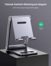 Ugreen Alüminyum Masaüstü Telefon Tablet Tutucu Stand Gri - 3