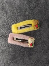 Sevimli Ayıcık Toka Renkli Tokalar Kız Çocuk Saç Aksesuarları thumbnail 1