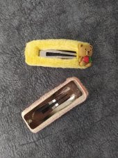 Sevimli Ayıcık Toka Renkli Tokalar Kız Çocuk Saç Aksesuarları thumbnail 2