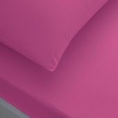 Taç Basic Lastikli Çift Kişilik Çarşaf Seti Fuşya 180x200 cm - 1