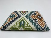 Knsz sırt minderi 1 li mazlum kilim desen kumaş cırtlı tel sandalyesi sırtı için - 3