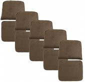 Knsz minder seti 5 li mazlum kahve penye kumaş oturma ve sırt tel sandalyesi minderi bir arada - 1