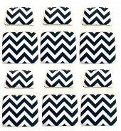 Knsz minder seti 6 lı zng&mğr&uslu aldo kumaş tel bar sandalyesi oturma ve sırt minderi set thumbnail 1