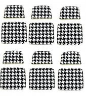 Knsz minder seti 6 lı zng&mğr&uslu kono kumaş tel bar sandalyesi oturma ve sırt minderi set thumbnail 1