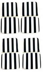 Knsz minder seti 4 lü zng&mğr&uslu tuan kumaş tel bar sandalyesi oturma ve sırt minderi set thumbnail 2