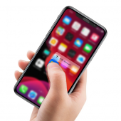 Baseus İPhone 11 Pro- XS-X 0,23mm Anti Spy Çerçeveli Tempered Cam Ekran Koruyucu - SİYAH - 6