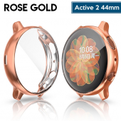 SM Galaxy Watch Active 2 44mm R820 Slim 360 Koruma Silikon Kılıf - ROSE GOLD - 1