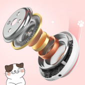23M Kedi Kulak Kulaküstü Bluetooth 5.0 Kablosuz Kulaklık Led Işıklı - MAVİ - 5