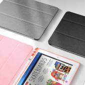 DUX DUCİS iPad Pro 10.5 (2019-2017 )Kılıf Kalem Yerli Soft Tpu Mıknatıslı Domo Series Kılıf - GRİ - 3