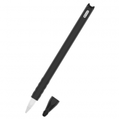 Apple Pencil 2 İçin Silikon Kılıf Koruyucu Kılıf - SİYAH - 2
