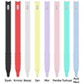 Apple Pencil 2 İçin Silikon Kılıf Koruyucu Kılıf - SİYAH - 3