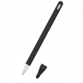 Apple Pencil 2 İçin Silikon Kılıf Koruyucu Kılıf - SİYAH - 1