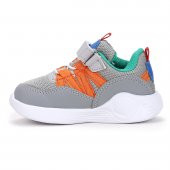Kiko Kids Lego Işıklı Cırtlı Kız/Erkek Çocuk Spor Ayakkabı Buz - 5