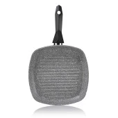Schafer Cory Yanmaz Yapışmaz Kare Grill Tava 28 Cm-Gri - 4