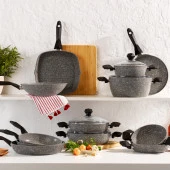 Schafer Cory Yanmaz Yapışmaz Kare Grill Tava 28 Cm-Gri - 1