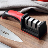 Lazbisa Bıçak Bileme Aleti Profesyonel Bıçak Bileyici 3 Açılı Elmas Seramik Tungsten Çelik Bıçakları Bileme - 2