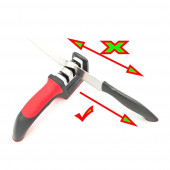 Lazbisa Bıçak Bileme Aleti Profesyonel Bıçak Bileyici 3 Açılı Elmas Seramik Tungsten Çelik Bıçakları Bileme - 5