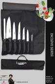 Lazbisa İncisive Serisi Çantalı 7 Li Mutfak Bıçak Seti Gastronomi Mutfak Bıçak Seti ( Mft-723) - 1