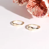 14K Altın Şövalye Yüzük (Kişiselleştir) Beşgen 0,4 cm - 3