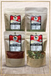 Sebze Kurusu 75 gr + Kuru Nane 75 gr + Kuru Kekik 75 gr + Pul Biber 100 gr - 1