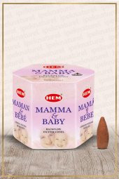 Hem Anne-Bebek Kokulu Geri Akışlı Konik Tütsü 40 Adet - 1