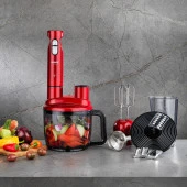 Schafer Chef Blend Mega Blender Set-Kırmızı - 1