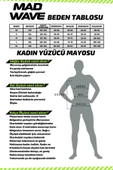 Mad Wave M0167-01 - Swimsuit Athletic Kadın Yüzücü Mayo - 11