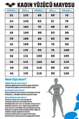 Arena 2A241 - W Solid Swim Tech High Yüzücü Mayosu - 6